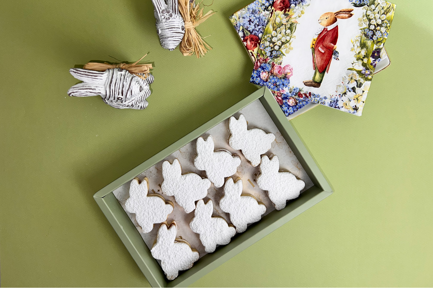 Alfajores Conejitos de maicena manjar