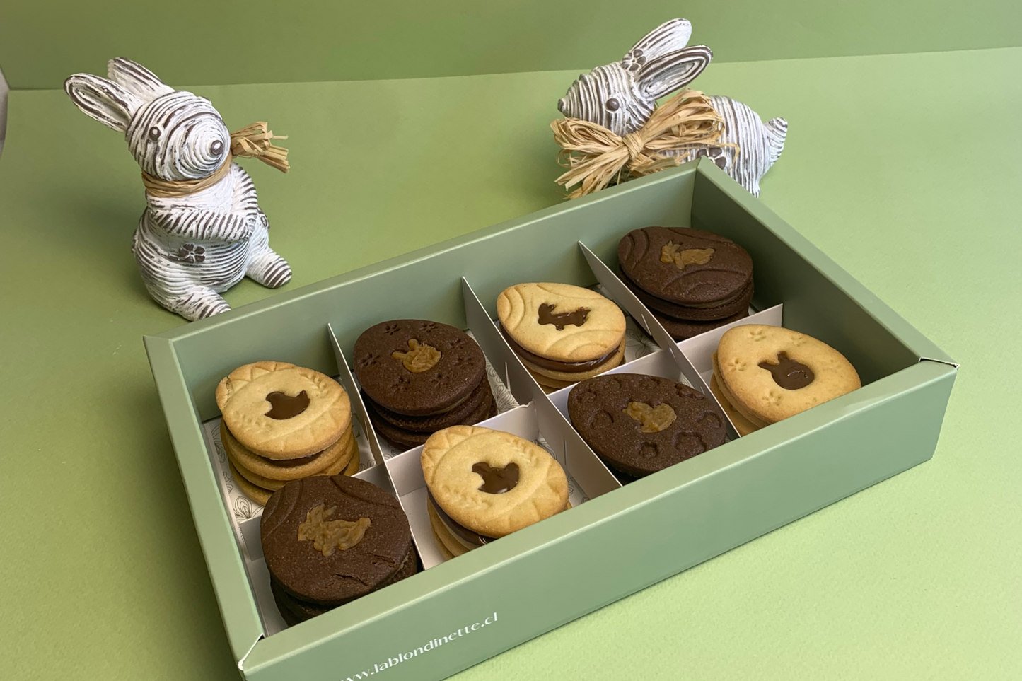 Galletas de vainilla - nutella y chocolate - manjar