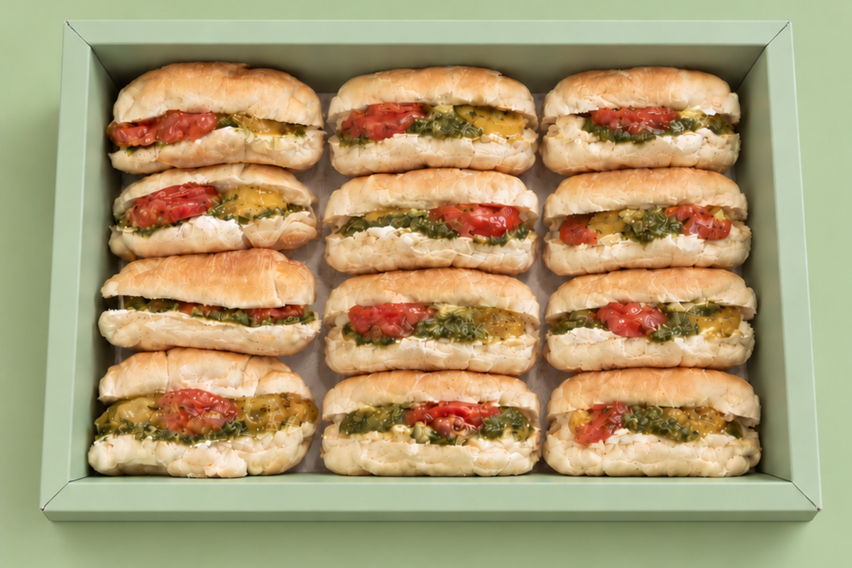 Tapaditos Tomate Confitado Pesto Queso Crema 12unidades-LaBlondinette